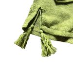 Coldwater Creek sweater MEDIUM green orange embroidery long sleeve tassels Photo 6