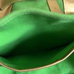Lauren Ralph Lauren Green and Gold Summer Canvas Tote Photo 9