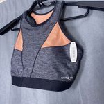 Adore Me New Nwt Sports Bra Size Medium Gray Marl Orange Removable Pads Wirefree Photo 1