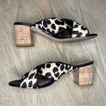 Kate Spade  Denault Leopard Calf Hair Mules Cork Block Heel Women’s Size 7.5 Photo 6