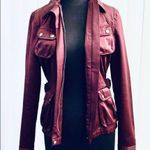 DKNY  JEANS burgundy jacket. EUC Photo 4