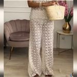 ZARA  Crochet Wide Leg Flared Pants‎ NWOT Small Photo 2