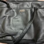Perlina  Classic Black Leather Tote Photo 0