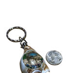 Unbranded Seashell Keychain One Size Brown White Photo 1