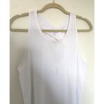 Athleta  White Yogini Tank Top Racerback Poly Lyocell Spandex Activewear Sz M Photo 3