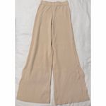 Artfree Two Piece Ribbed Knit Crop and Palazzo Pant Tan Size M Photo 6