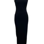 Nookie Long Gown Maxi Dress Bodycon Halter Neck Cut Out Tie Black Size Small Photo 0