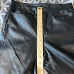 Free People  Womens Size 29 Vegan Leather High‎ Rise Long & Lean Pant in Black Photo 11