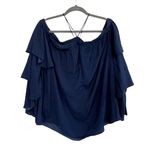 Gianni Bini NWT Gianni Bini Andy Tiered Ruffle Sleeve Blouse Size Large Photo 4