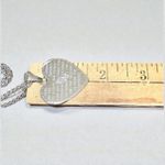 None Stainless Steel Lord’s Prayer/Serenity Prayer Heart Necklace New Photo 3