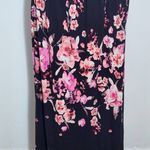 H&M Black and Pink Floral Maxi Dress Size Medium Maxi Boho Dress Photo 3