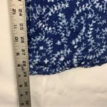 Sundance  women's small linen blue print wide leg pants white pattern casual Photo 6