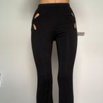 I am gia Black Cut Out Leggings Photo 1