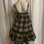 Alice + Olivia  Black plaid taffeta Tank dress C26 Photo 2