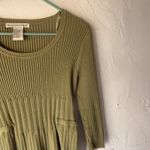 Requirements Sweater Vintage Y2k Small Ribbed Knit Long Sleeve Babydoll Pockets Photo 1