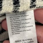 Dolan Anthropologie Ellis Striped Moto Vest Small Black Cream Dress Top Pockets Photo 5