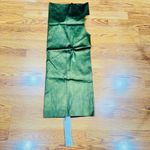 RICK OWENS leather blend Athena Mini Dress In Metallic Acid IT 40 / US 4 nwt Green Size undefined Photo 14