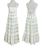 Aerie  Tie Dye Maxi Dress White Size Small Ethereal Goddess Summer Bohemian Beach Photo 1