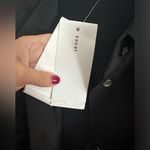 SACAI Midi Pleated Shirt Dress NWT Large Black Photo 2