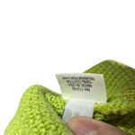 Margaret Winters Lime Green Textured Knit Top w/ Plaid Accents Size Medium Photo 7