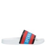 Opening Ceremony  White Rubber Printed Ace Pool Slides / Sandals 8 NIB Photo 2