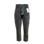 Sézane  Austin Belted Paperbag Pants, Washed Black, FR48/US16 Photo 8