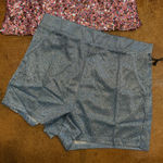 Haute Monde  High Waist glittery Blue Shorts nwt Photo 0