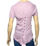 Daftbird Women’s Size P S Lavender Pale Purple Button Back Scoop Neck T Photo 1