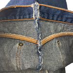 Vintage 80s Gitano Denim Skirt M Dark Wash Jean Pockets Button Zip Size M Photo 5