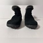 Khombu Bonnie black suede faux-fur booties women size 9 M Photo 4