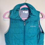 Columbia Teal Blue Quilted Vest Womens XS Gorpcore Athletic Hiking Casual Jacket Photo 6