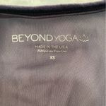 Beyond Yoga  women's XS purple velour crop top workout athletic velvet midnight Photo 2