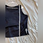 Eileen Fisher 100% Silk Sleeveless Tank Top Pullover Navy XL Capsule Preppy FLAW Photo 9