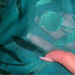 Hunter Bell Silk hunter Dixon by    floral leaf printed pleated dress holiday Photo 2