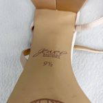 Badgley Mischka Jewel Earlene Block Heel Sandal 9.5 Champagne Satin Prom Photo 10