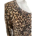 Faded Glory  Animal Print Full Collar Lightweight Long Sleeve Blouse Size Large-E Photo 6