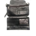 Patricia Nash Bianco Crossbody Organizer Black Leather Purse Handbag Photo 11