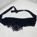 l*space L* Fringe Bandeau‎ Bikini Top Black Photo 4