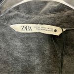 ZARA  | Corduroy Charcoal Gray Button Up Shirt XS Photo 4