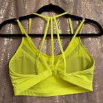 Victoria's Secret VSX Sport Neon Yellow Strappy Longline Sports Bra S/M Photo 1