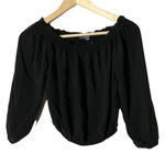 Brandy Melville  black off‎ shoulder crop top OSFM Photo 0