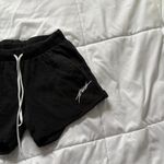 Victoria's Secret Victoria’s Secret PINK Black Sweat Shorts Womens Size XS Drawstring Athletic Photo 1