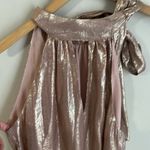 Ramy Brook  Sasha Metallic Tie-Neck Sleeveless Top Photo 6