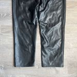 Abercrombie & Fitch The Ankle Straight Ultra High Rise vegan leather Photo 11