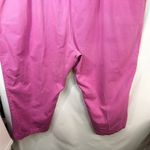 Woman Within Plus Size 36T Cropped Pants Capri Hot Pink Cotton Elastic 1472 Photo 3
