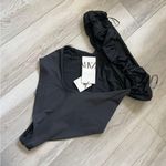 ZARA Ruffle Swimsuit NWT cutout one piece womens Black (xlarge) chic minimalist Photo 4