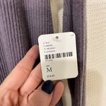 We The Free  Purple Ribbed Knit Juicy Longsleeve Cowl Neck Sweater Size Large NWT Photo 2