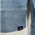 Faherty Sunwashed Slub Organic Cotton Pullover Hoodie Sweatshirt Blue Sz Small Photo 3