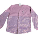 Disney  Iridescent Purple Sequin Women's Sweater Size: M Photo 0