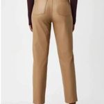 Spanx NWT Regular Pants Leather Like Slim Straight in toffee faux leather Photo 4
